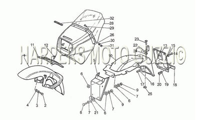 1985 1988 850 T5 III Civilian Frame Fairing