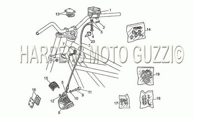 1985 1988 850 T5 III Civilian Frame Front Master Cylinder
