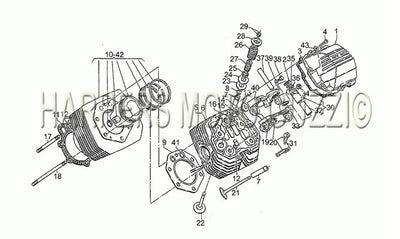 1985 1989 850 T5 Police Cylinder Head