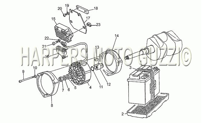 1990 1993 California III Injected 1000 Engine Generator – Harper Moto