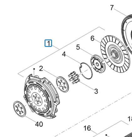 1A025779 V85 Clutch