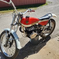 Sammy Miller framed Bultaco 350 Sherpa