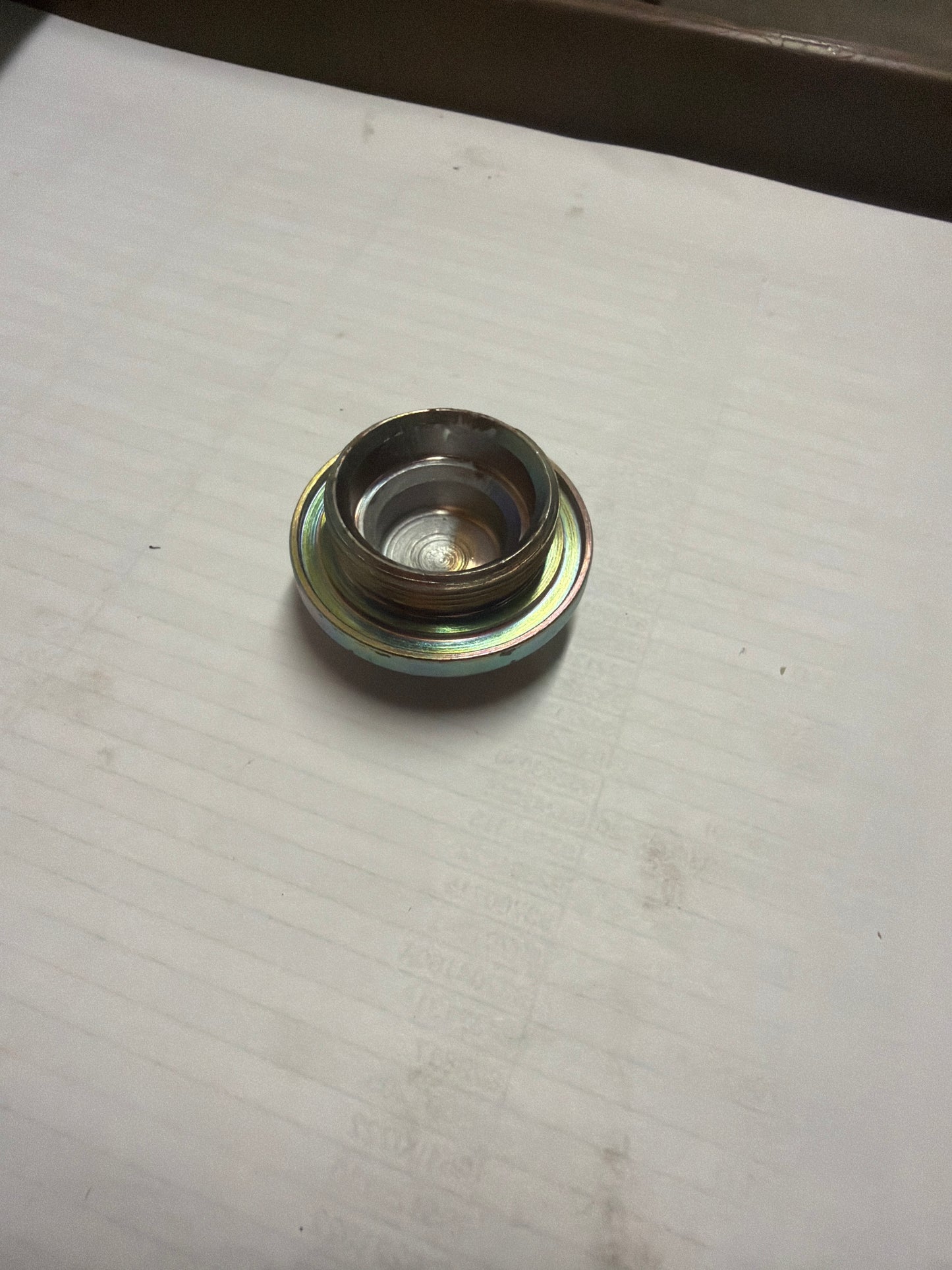 OIL FILTER PLUG (#B015598)