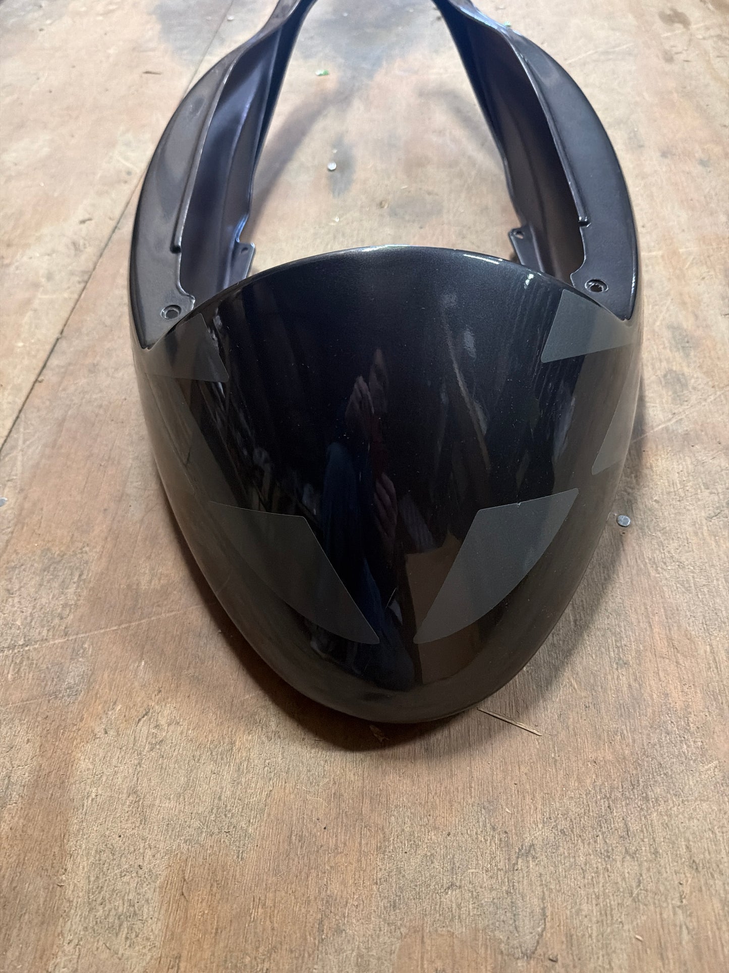 Tail piece cover grey/chrome (#01573190)