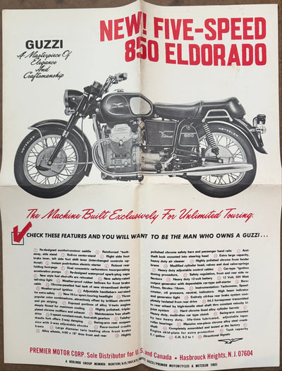 Moto Guzzi Poster 850 El Dorado