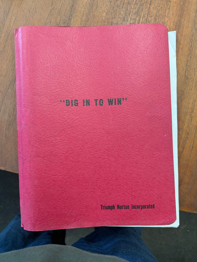 Triumph Rickman "Dig in to Win" Promotional material