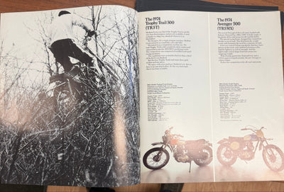 Triumph Motorcycles 1974 off-road machines pamphlet