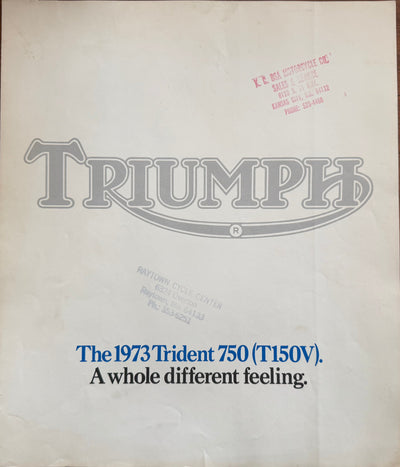 Triumph Motorcycles 1973 Trident 750 Pamphlet
