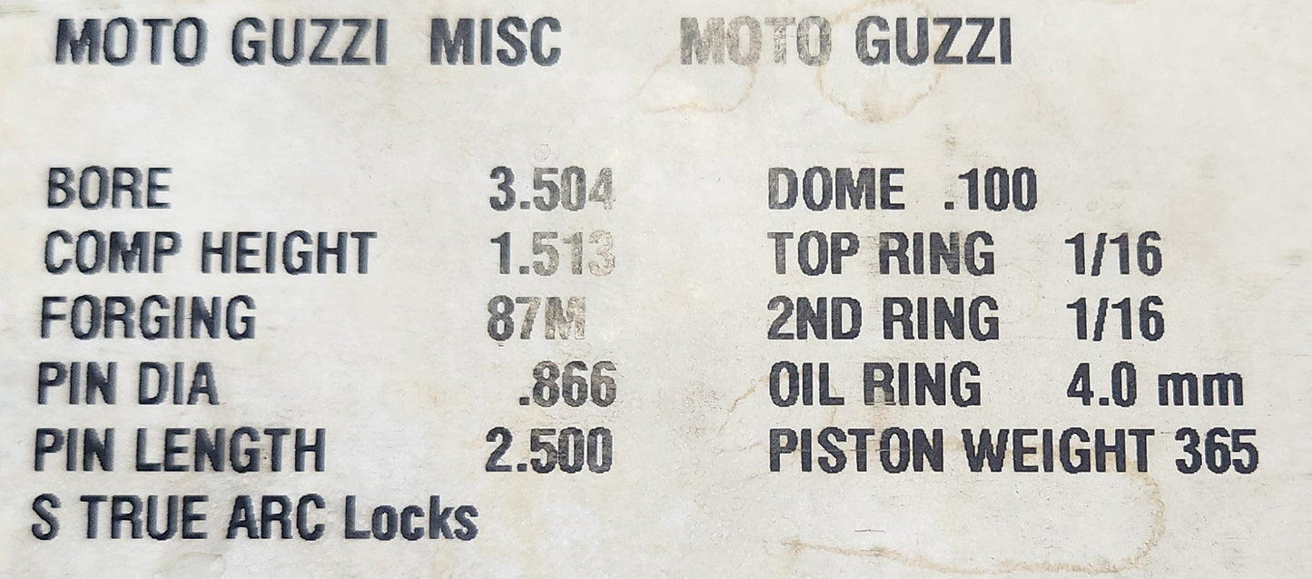 89mm JE Pistons for Tonti Big Bore Project