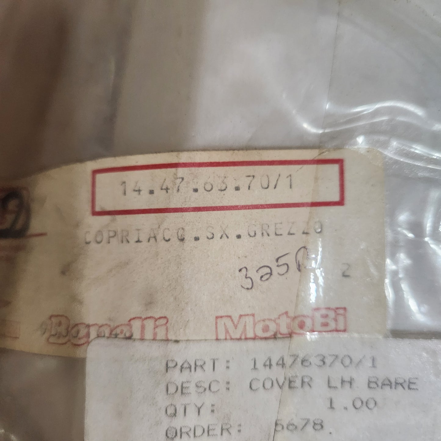 LH COVER BARE LM I (#14476370/1)