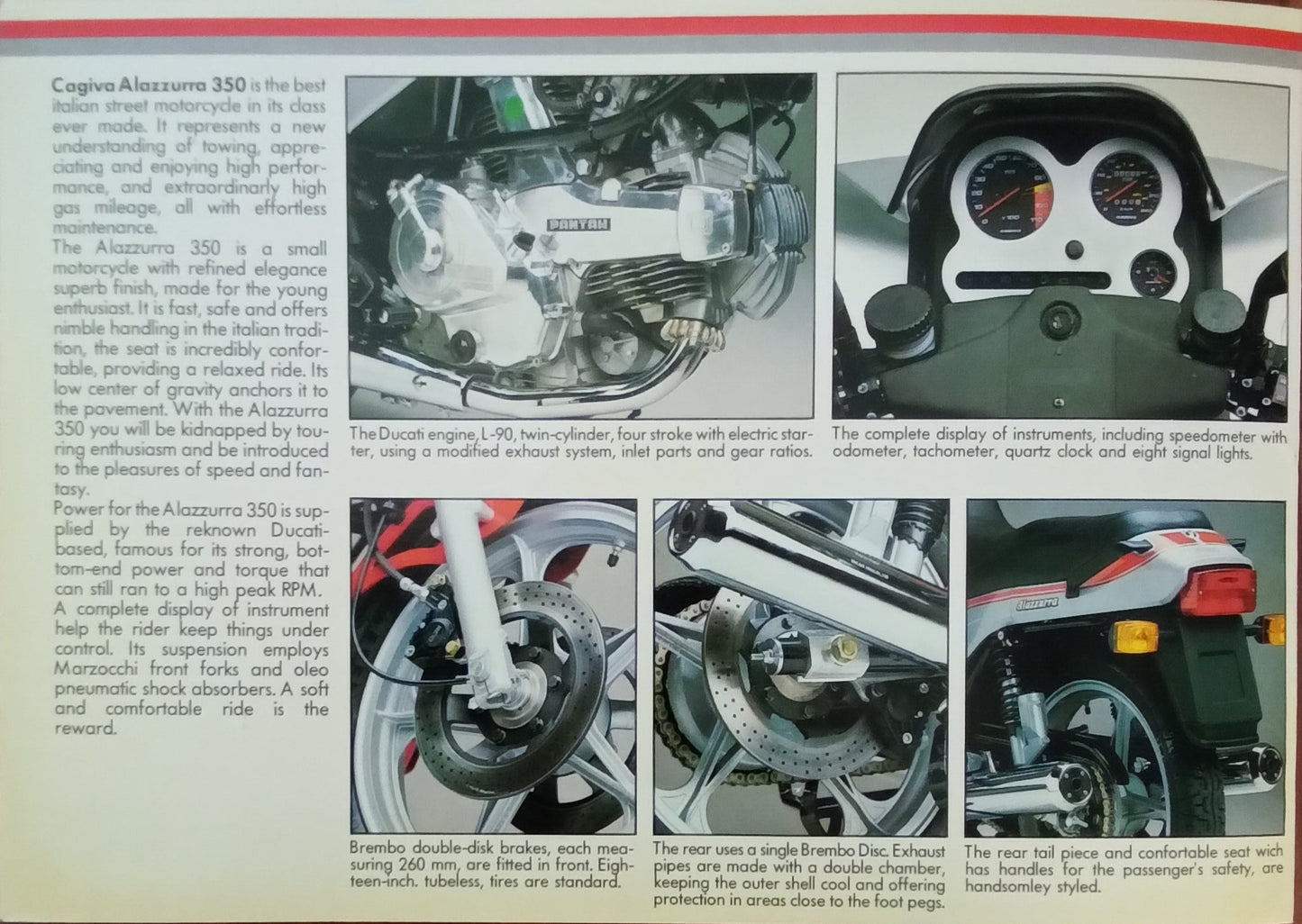 Cagiva Alazzurra 350 Small Brochure