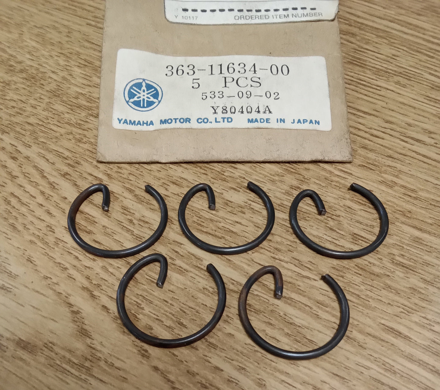 Yamaha Piston Pin Circlip (Package of 5) 363-11634-00
