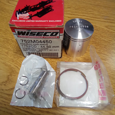 WISECO Piston Kit 7452M04450 Kawasaki KX65 2000-02 Bore 44.50mm