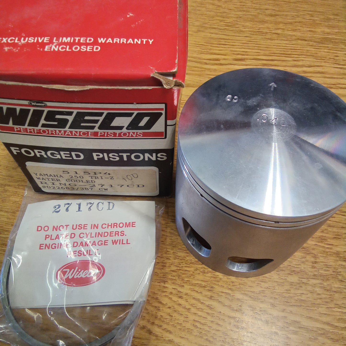 WISECO Piston 515P4 Yamaha 250 Tri-Z Oversize 0.040