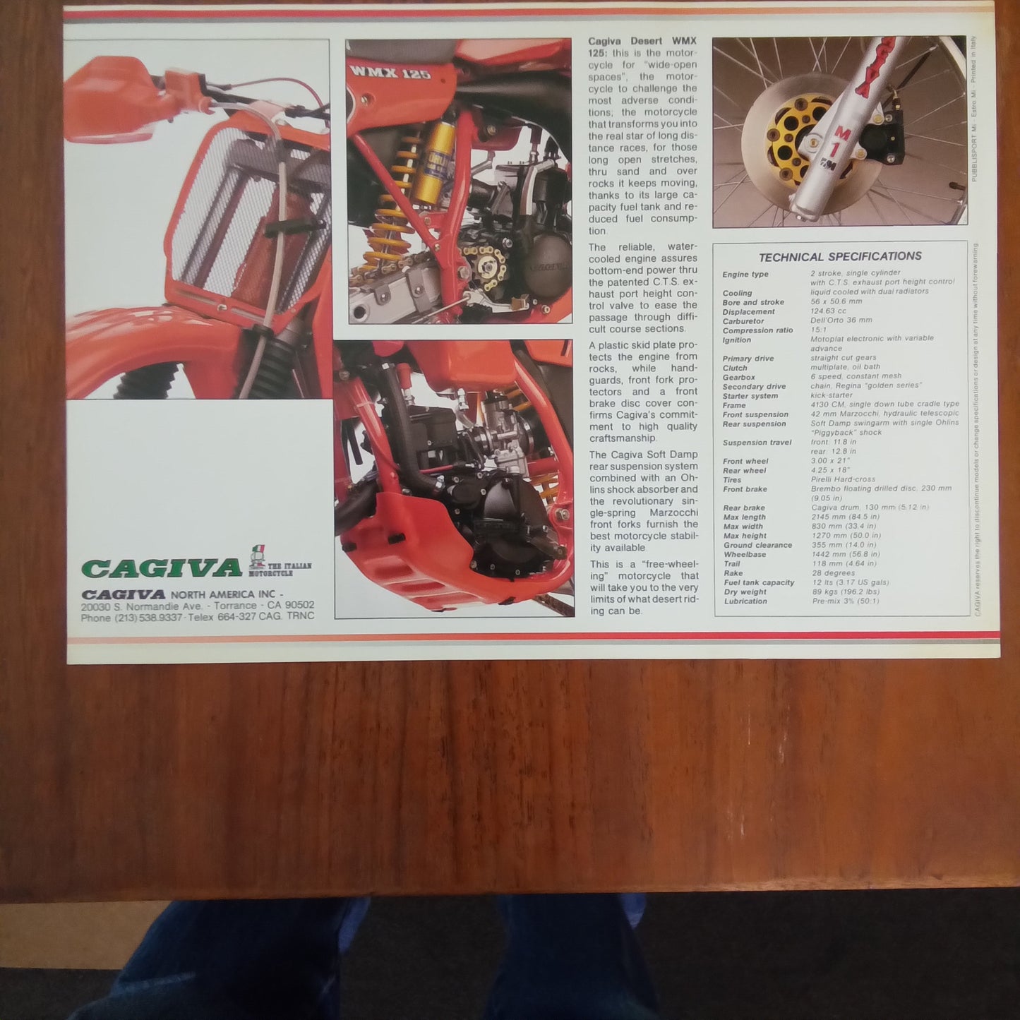 Cagiva Cross WMX 125 Sales Brochure