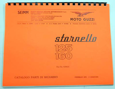 Stornello 125cc - 160 cc Parts Manuals (#020024)