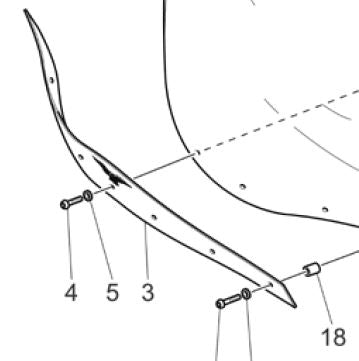 Windshield STEEL COVER (#03575515)