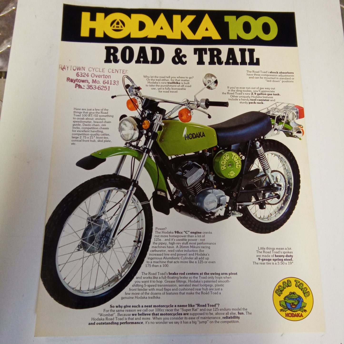Hodaka Road Toad Late Model