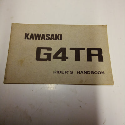 Kawasaki G4TR Riders Handbook