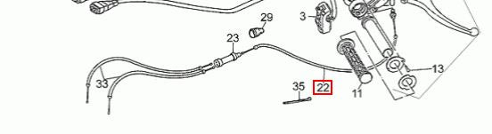 Throttle cable (28117533) (#28117533)