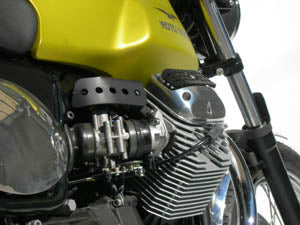 Satin Finish aluminum throttle body covers for V7 (#52625200)
