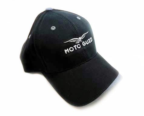 Embroidered Blk/Gray Guzzi Ball Cap (#791006)