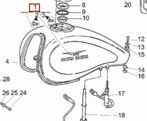 GAS TANK BLACK (#03100236)